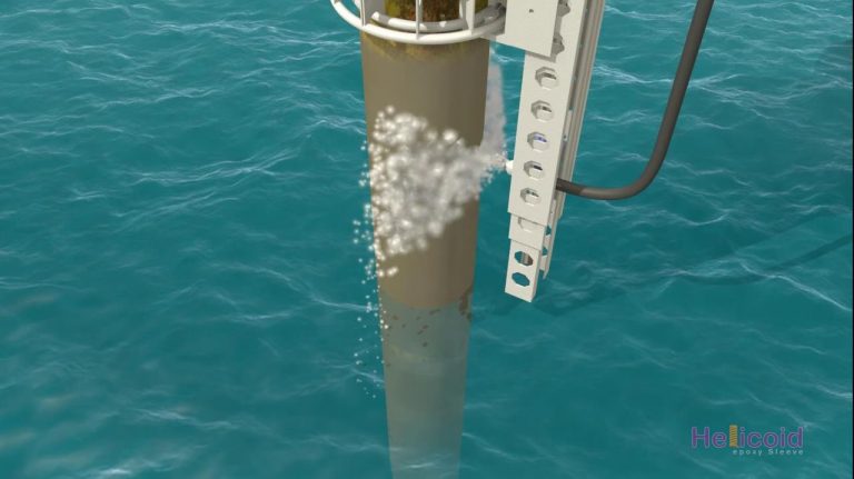 9.0 The telescopic stacking of the extension frame shall continue until all intended below pipe bracket is reached and cleaned.